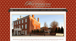 Desktop Screenshot of halespringsinn.com